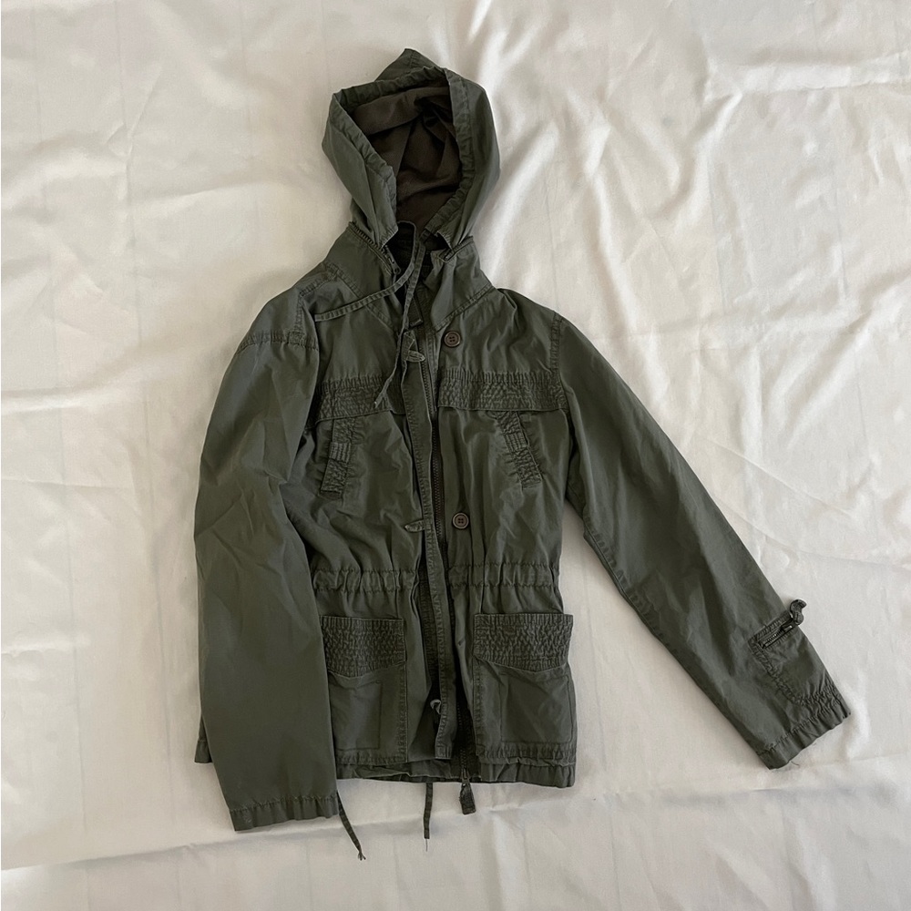 Women’s Green Hooded Jacket
